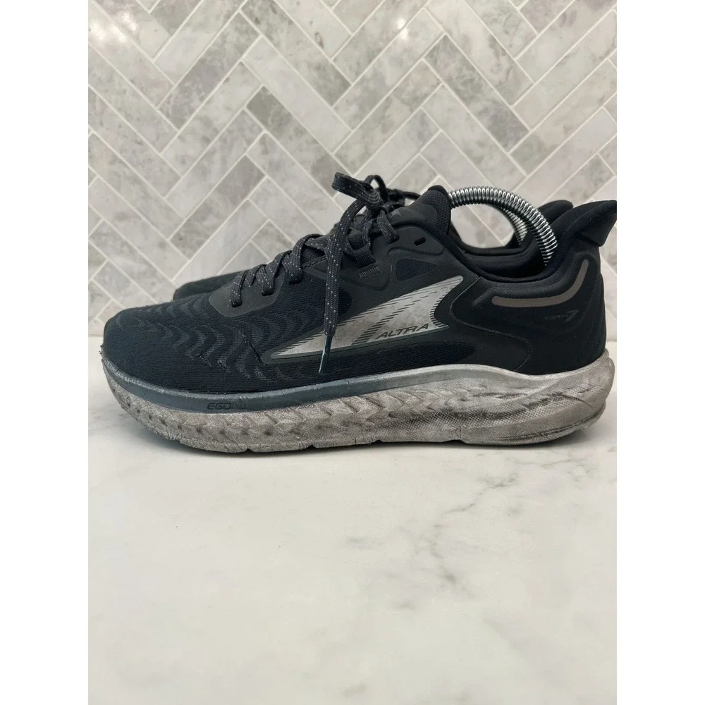 Altra Torin 7 Running Shoes‎ Mens Size 9 Black Sneakers Athletic Mesh Lace Up
